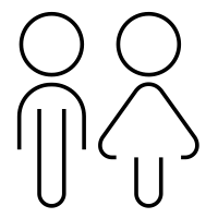 Letitia is a brown and white 4kg, approx 36cm and larry is a predominantly white, with some brown spots, 5kg, approx 36cm. Male Female Icon Download Male Female Icon 689790 Noun Project