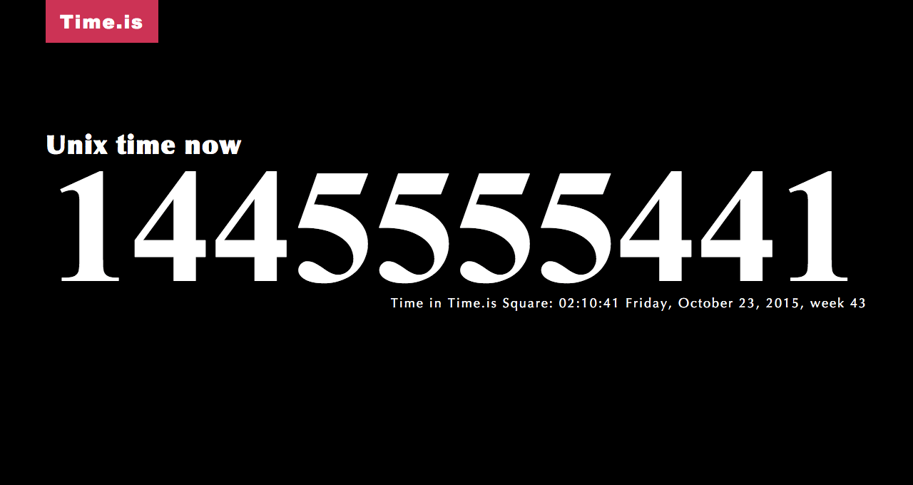 In Less Than An Hour Unix Time Will Roll Over To 1 5 Billion Scapbi 