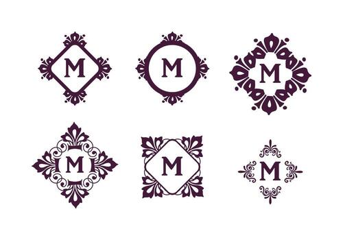 Edit online and download to your pc. Monogram Border Vector Art Icons And Graphics For Free Download