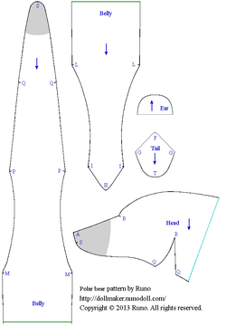 Sew a fabric toy polar bear for kids to hug and ride on. Polar Bear Plushie Sewing Pattern Runo Craft Resource Wiki Fandom