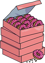 Alguien a notado el patrón de la caja misteriosa del anuario? Rosquillas Los Simpson Springfield Wiki Fandom