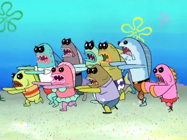 The episode features spongebob becoming the superhero fry boy to save mermaid man and barnacle boy from plankton's control. Jellien Clones Encyclopedia Spongebobia Fandom