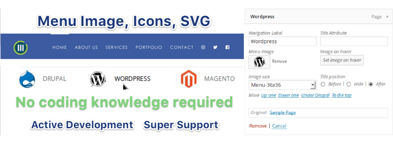 * replacement for the native walker, using the description. Menu Image Icons Made Easy Wordpress Plugin 2021