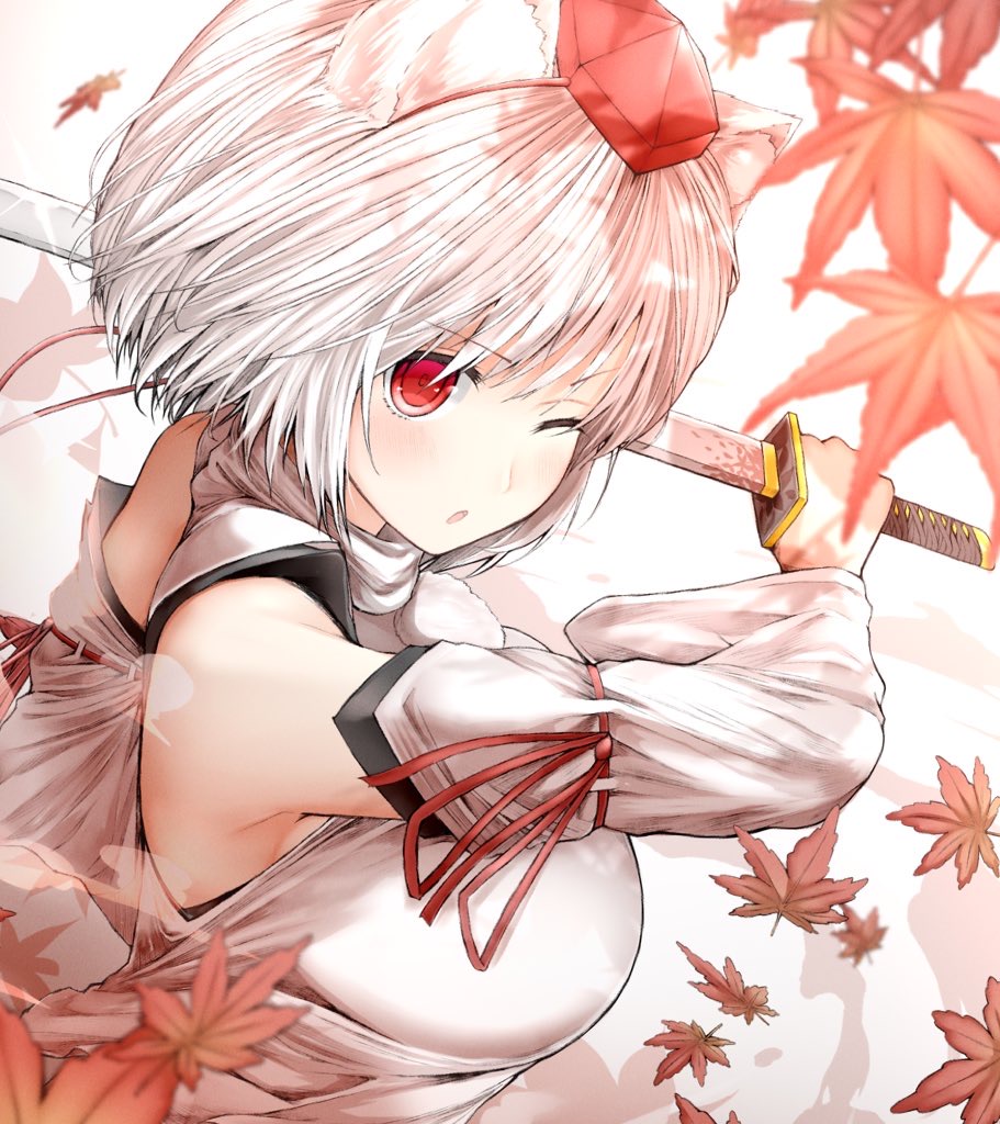 Momiji inubashiri (犬走 椛) is a white wolf tengu whose duty is to patrol the youkai mountain. Inubashiri Momiji Momiji Inubashiri Touhou Image 3497599 Zerochan Anime Image Board