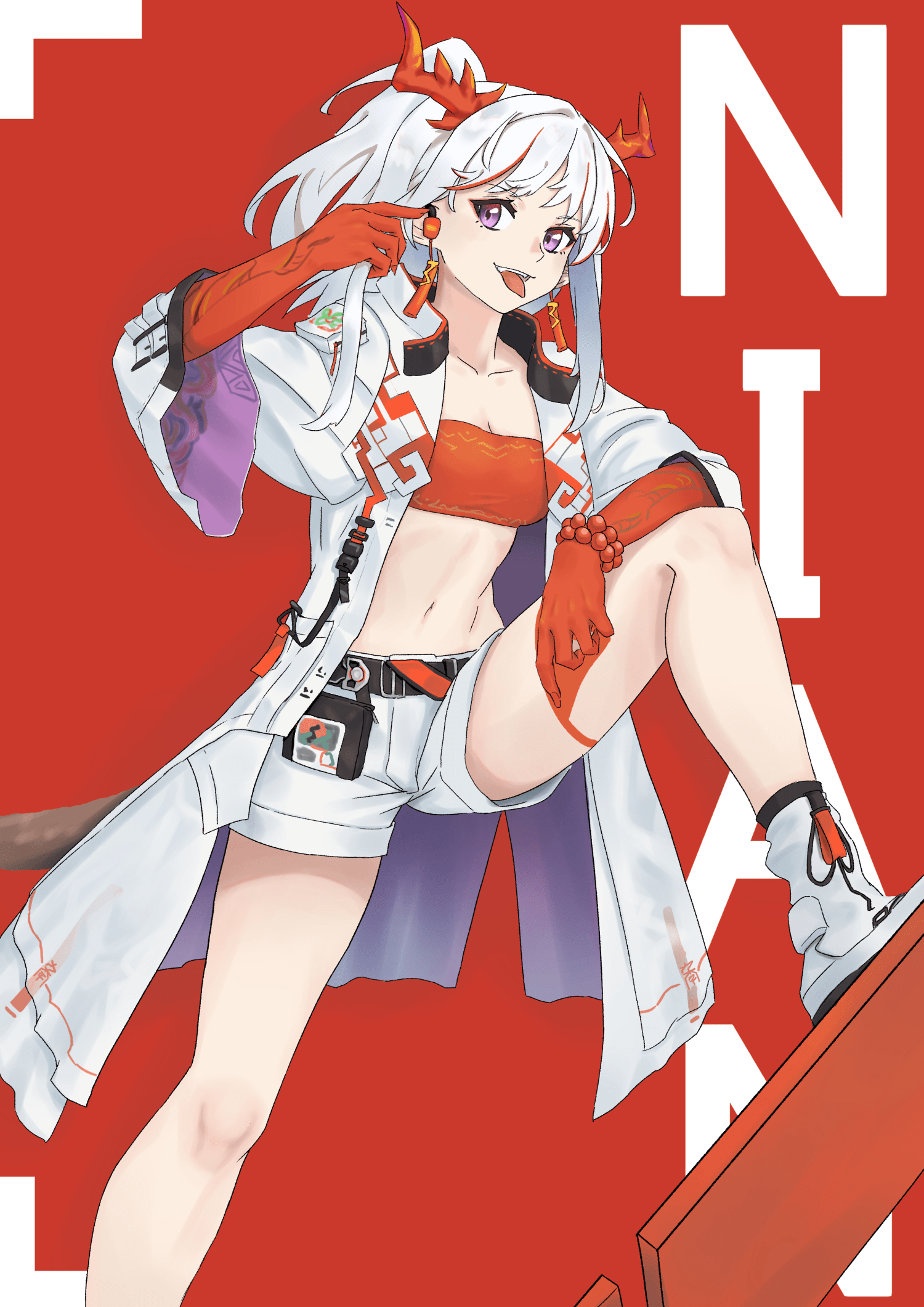 Nian, a mysterious visitor from the faraway land of yan, is willing to provide a little bit of assistance. Nian (Arknights) Image #2825534 - Zerochan Anime Image Board