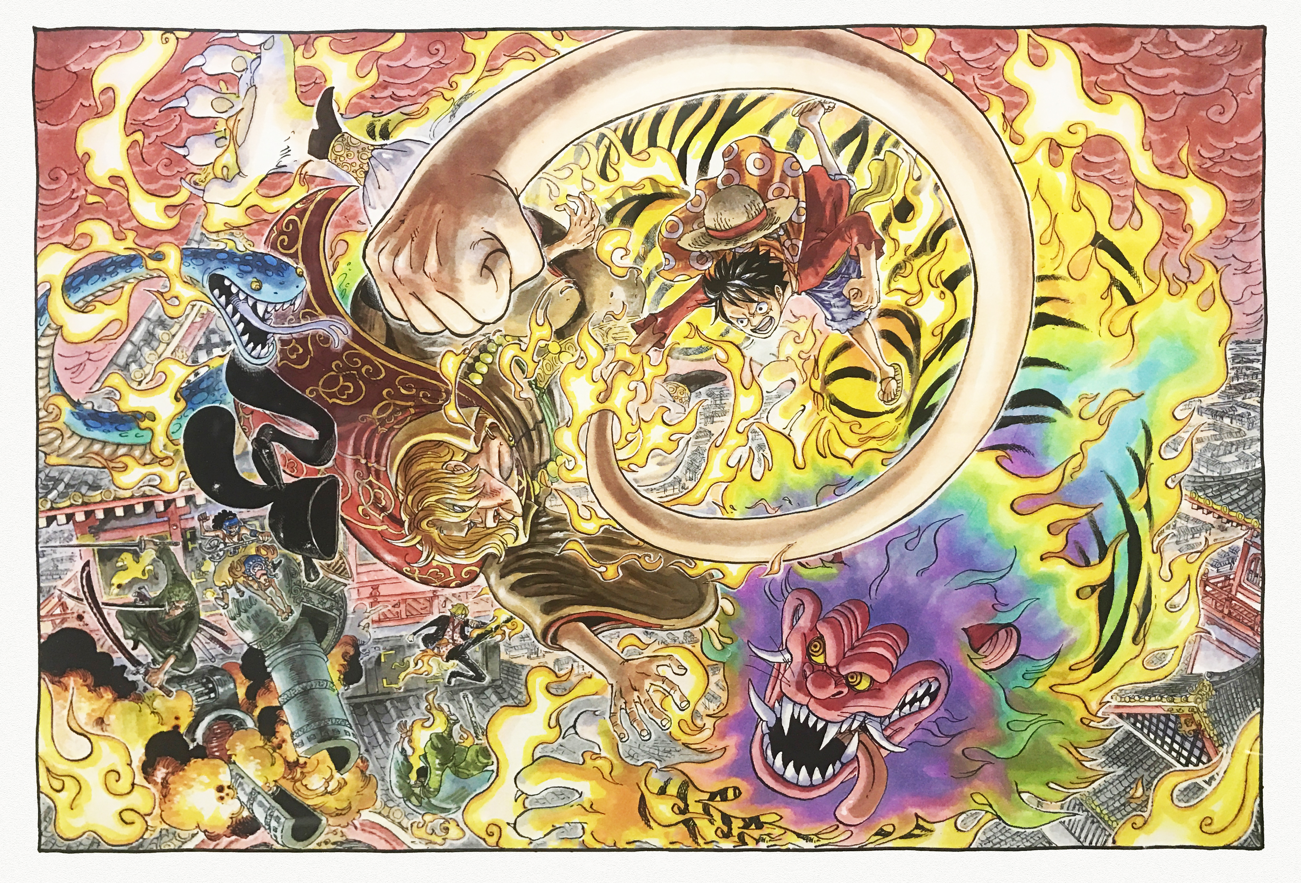 Luffy and the straw hat pirates with our 2431 one piece hd wallpapers and background images. Wano Kuni One Piece Page 2 Of 22 Zerochan Anime Image Board