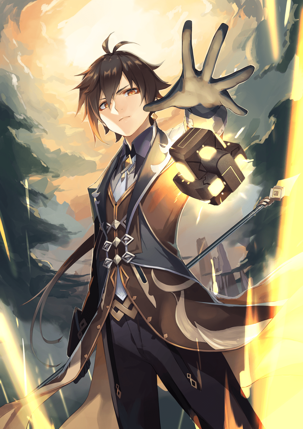 Zhongli Genshin Impact Shimeji Zhongli Genshin Impact vrogue.co