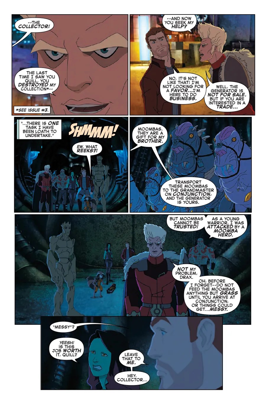 Angela the assassin of asgard encountered the alien race of the wooden statues from which moomba was from. Marvel Universe Guardians Of The Galaxy 11 Cbr