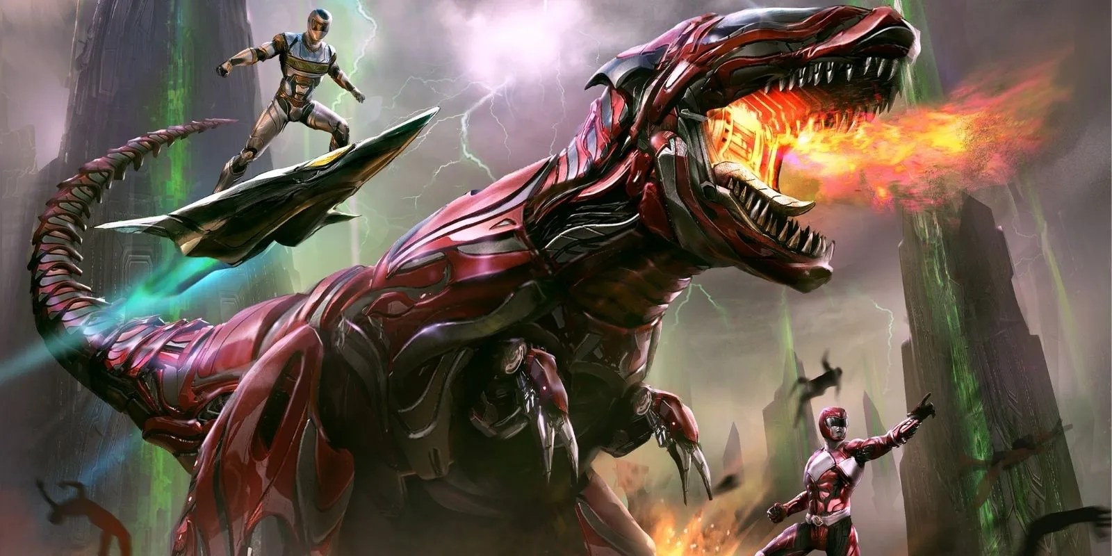 Canceled Power Rangers Game Concept Art Features Badass Armored T Rex The News Motion
