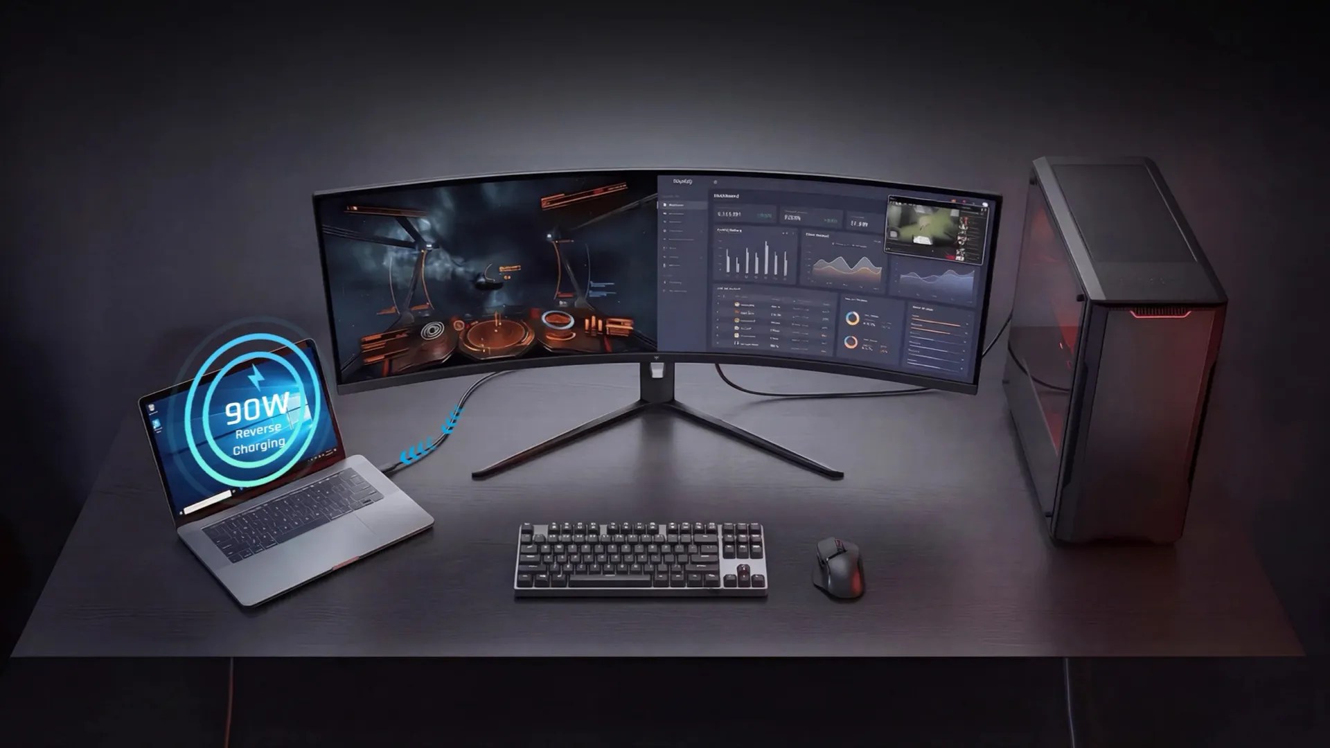 KTC 49″ DQHD Curved Gaming Monitor