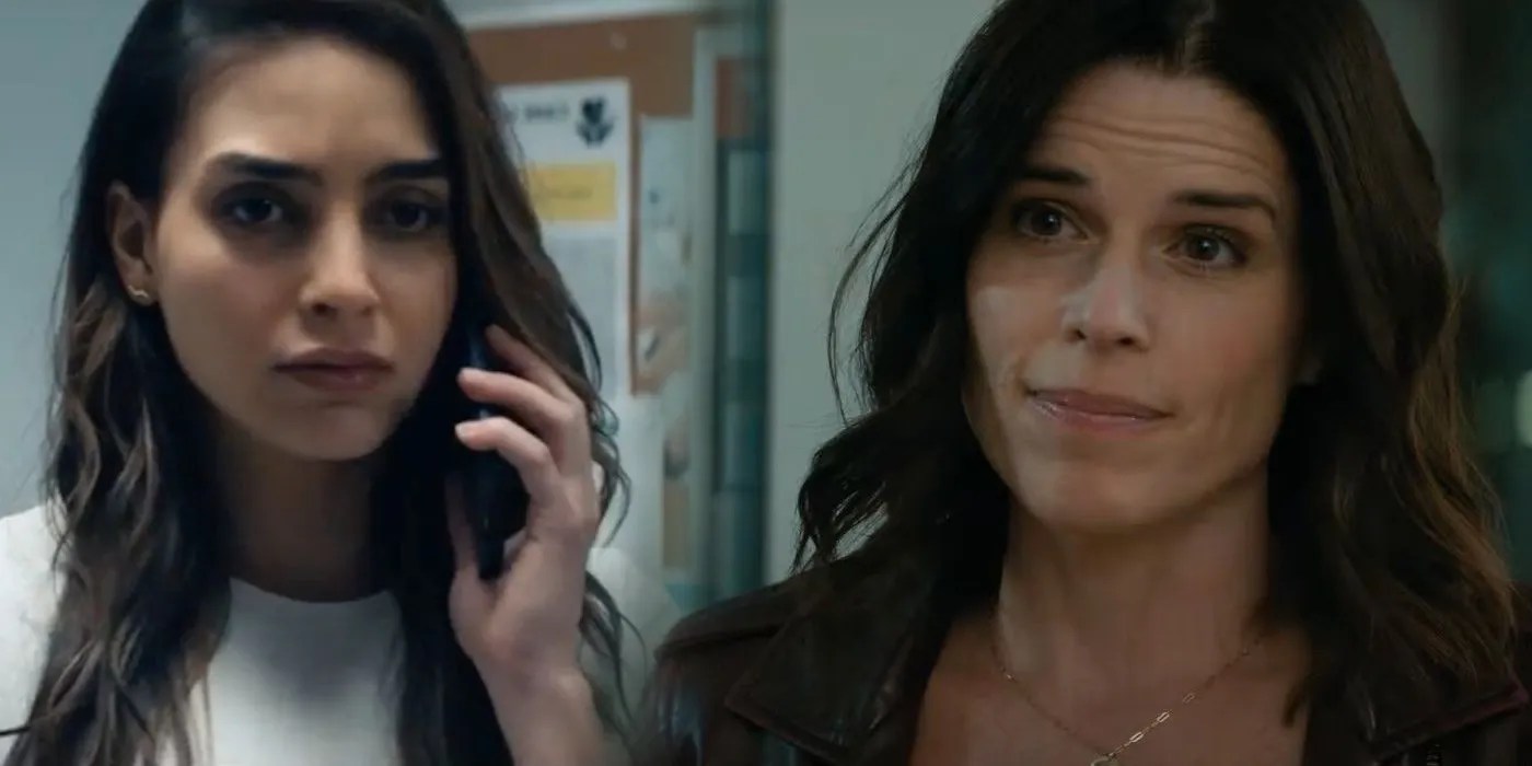Melissa barrera · sam carpenter ; Scream 2022 S Cast Reminds Neve Campbell Of Original Movie Characters