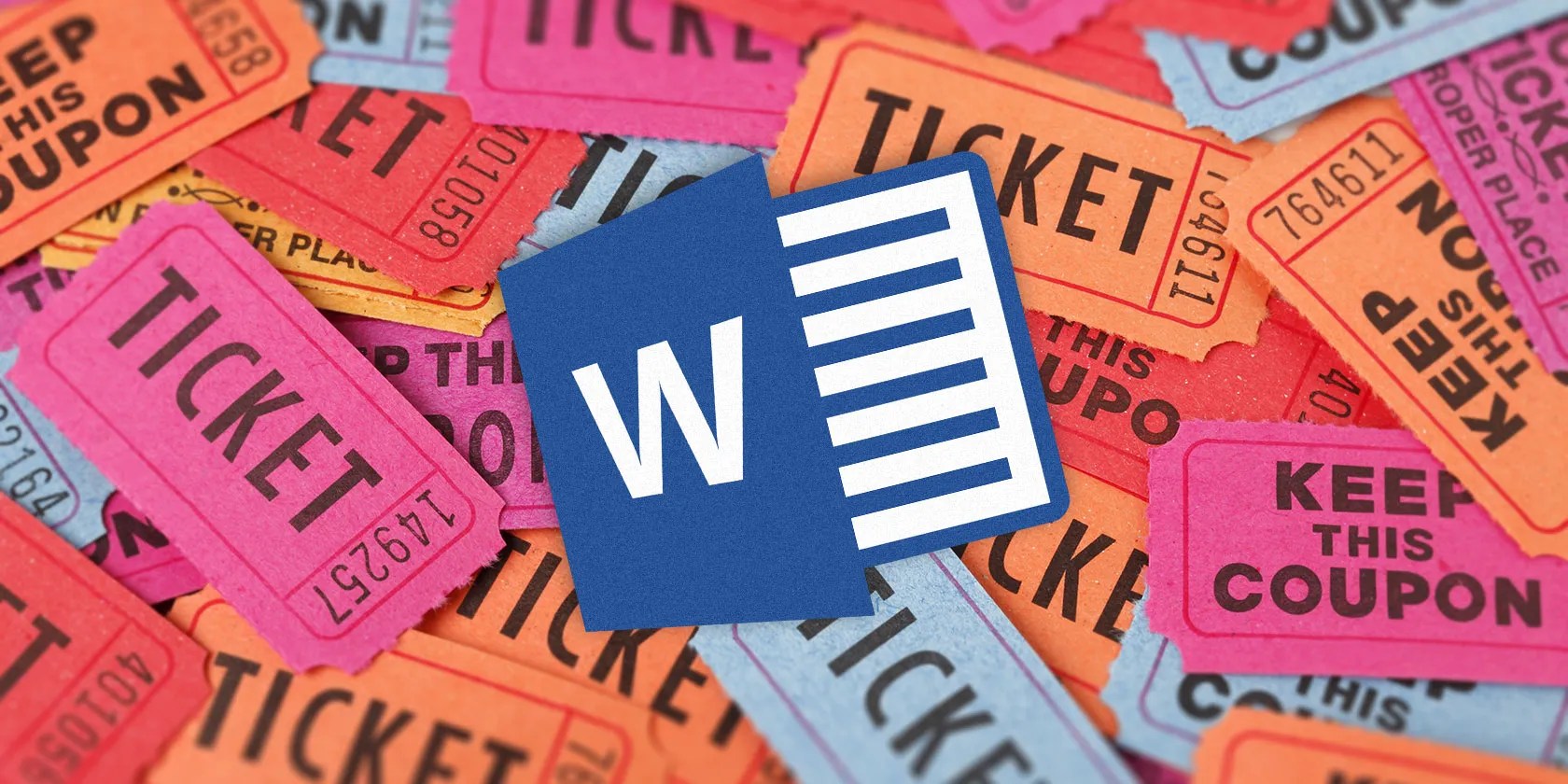 how to get a free raffle ticket template for microsoft word