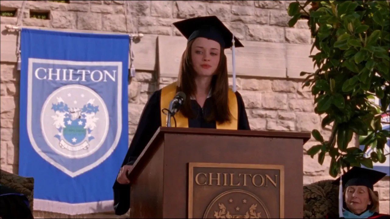 What episode does rory graduate from yale image