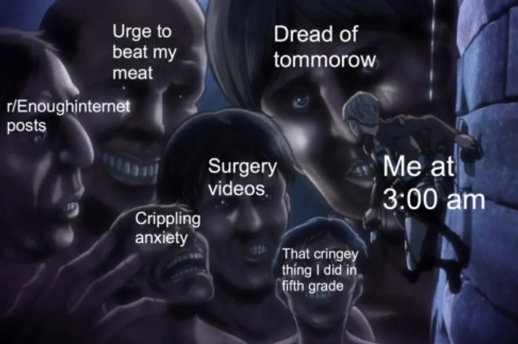 Welp this further confirms the theory that eaten humans transform into titans. 10 Hilarious Attack On Titan Memes Only True Fans Will Love