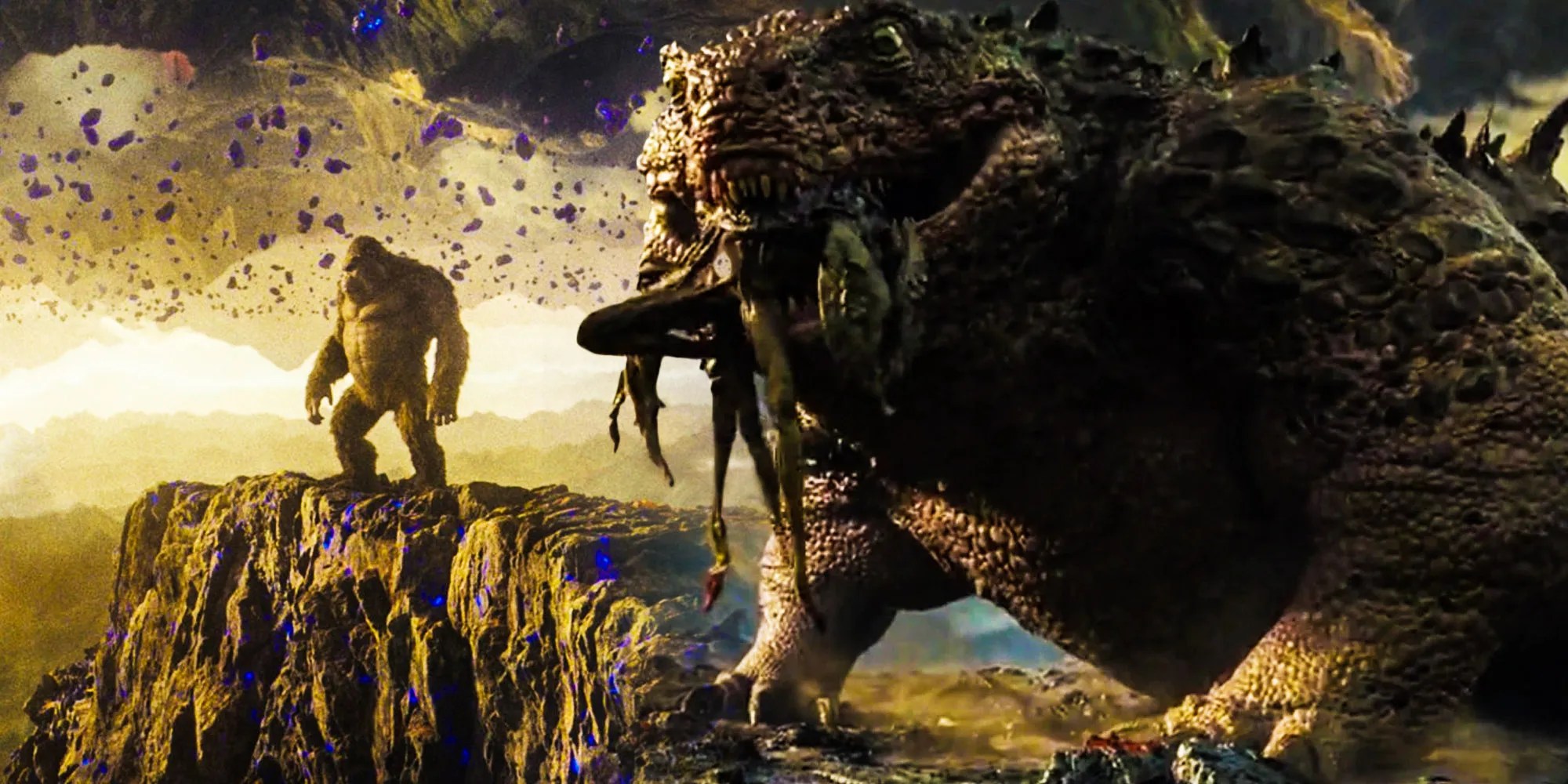 No gravity on earth would certainly disrupt the flow of life on the planet. Doug: Godzilla vs. Kong's Hollow Earth Lizard & Name
