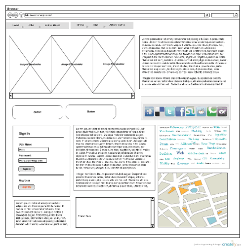 Linkable Wireframes & UI Mockups Creately
