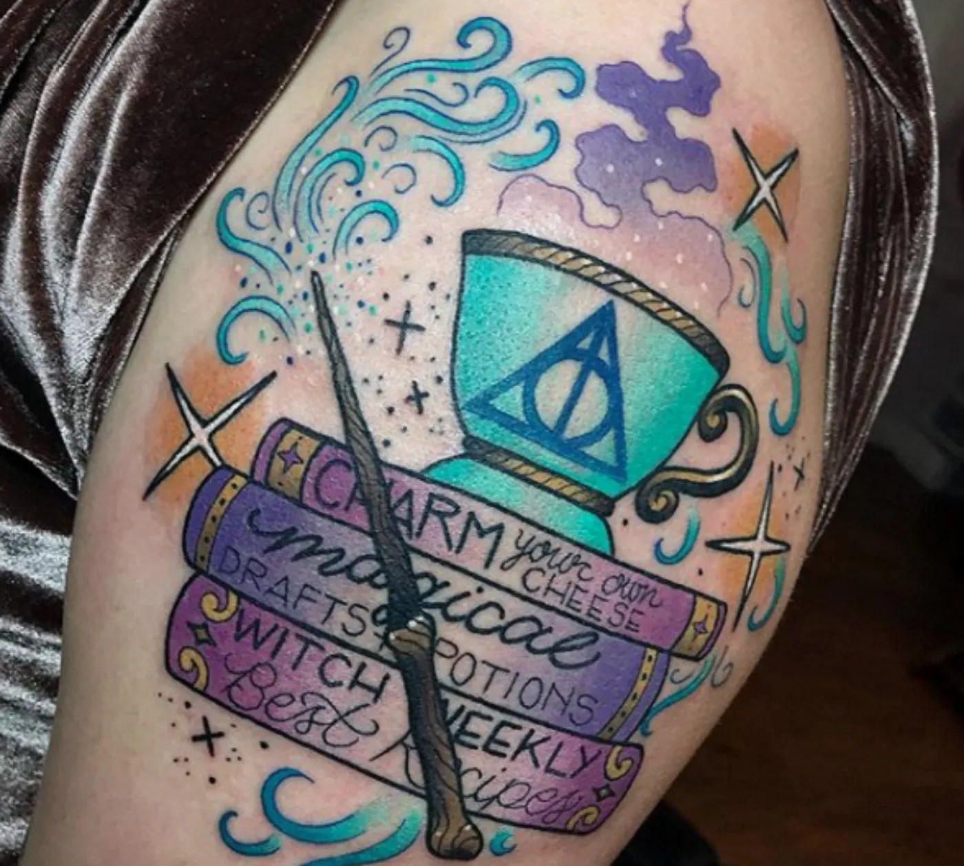 Harry Potter Fan Tattoos As Magical As Hogwarts' Enchanted Portraits 664_x_740_jpg