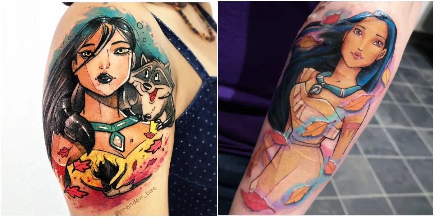 Pocahontas 10 Tattoos That Are Inked With The Colors Of The Wind - Wechoiceblogger 700_x_1400_jpg