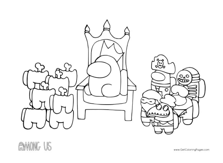 best among us coloring pages online screen rant