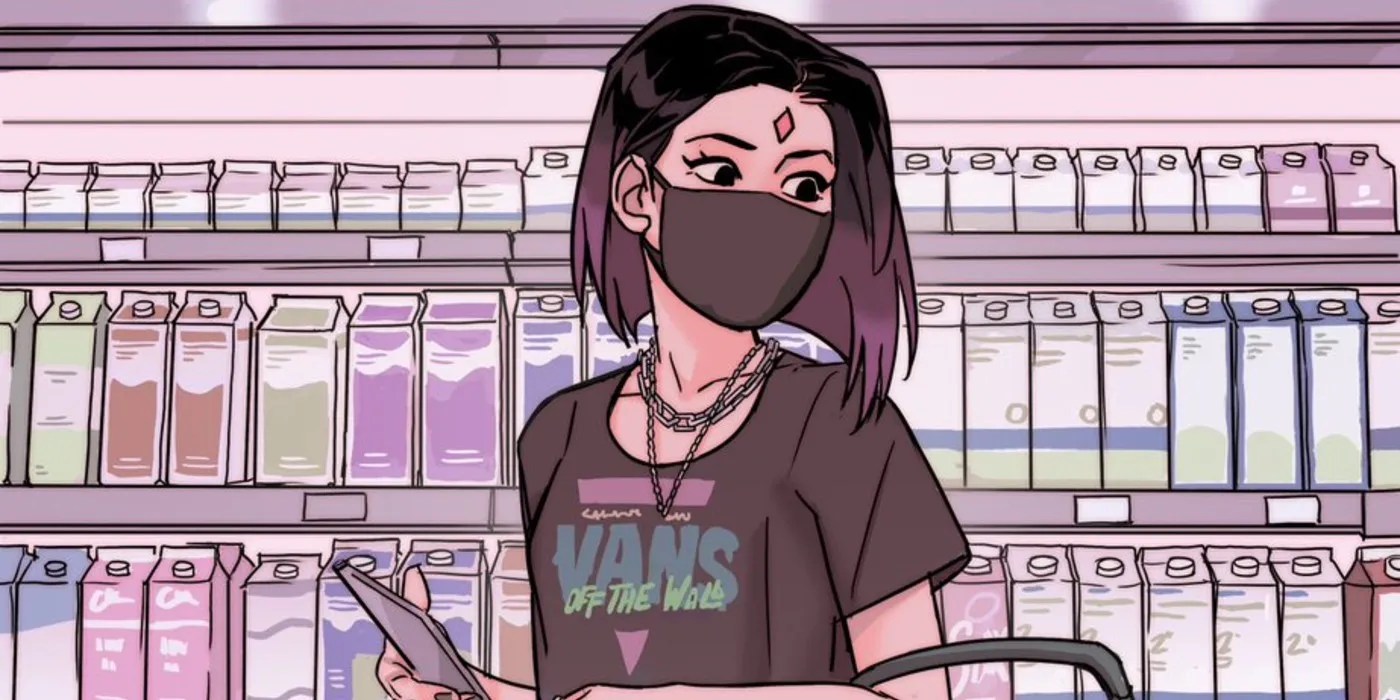 Titans fans would recognize picolo's distinctive art style from the many . Teen Titans Artist Shows Team Getting Pandemic Groceries In Iconic Art