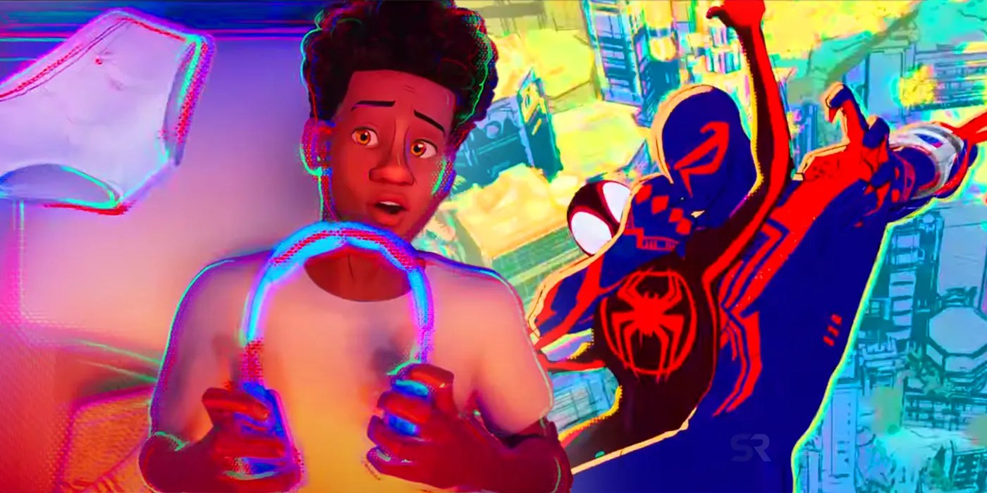 With shameik moore, jake johnson, hailee steinfeld, mahershala ali. Spider Man 2099 Attacks Miles Morales In First Spider Verse 2 Trailer