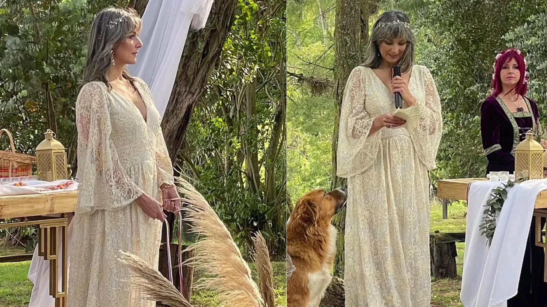 ¡Se casó con ella misma! Así fue la insólita ceremonia de la expresentadora Silvia Corzo que sacudió las redes