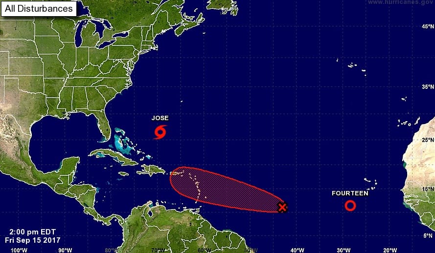 Showing the uncertainty and reliability of the weather forecast. More Storms On Way to USVI | St. Croix Source