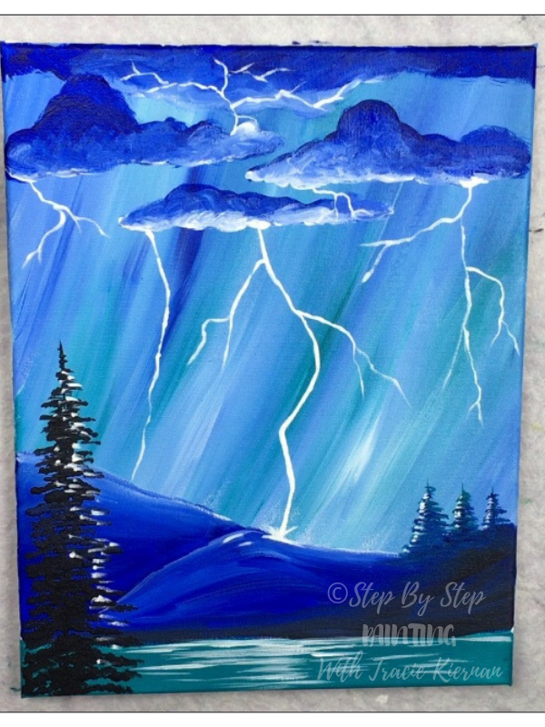 How To Paint Lightning Step By Step Painting With Tracie Kiernan