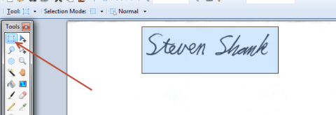 Now select the paint can and on the tool bar select backwards diagonal. Easily Sign Pdf Documents