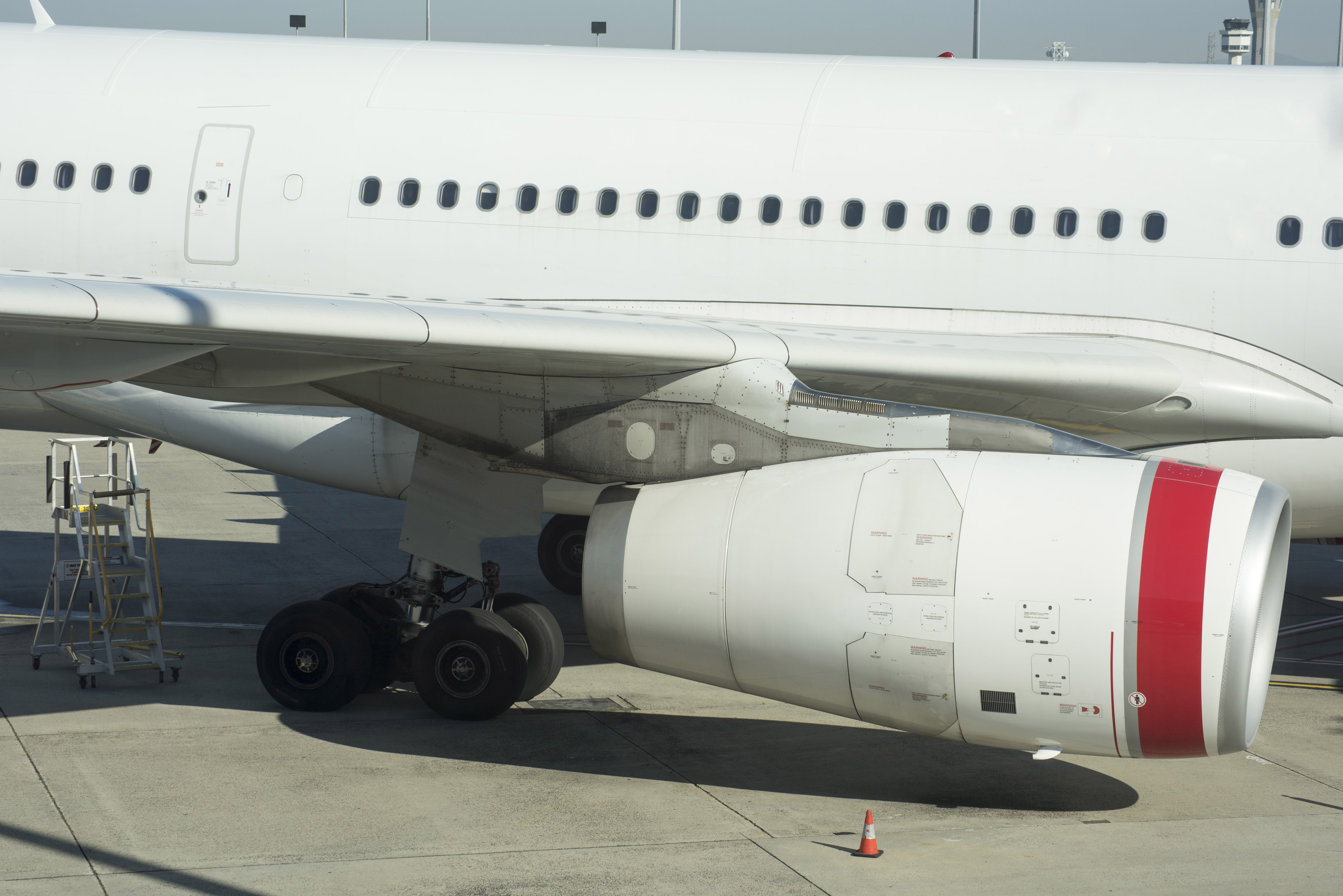 The airliner has two engines at the rear of the aircraft. Engine Of A Passenger Aircraft 9704 Stockarch Free Stock Photos