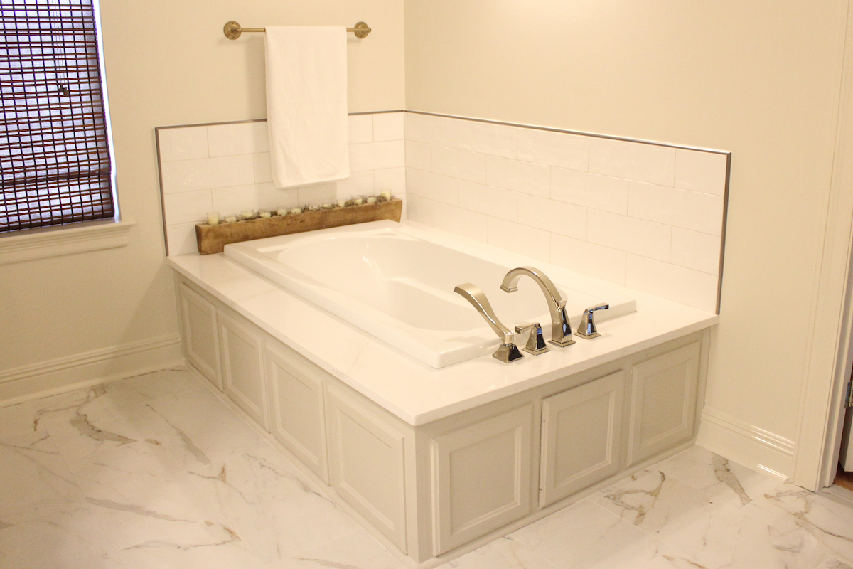 If it shifts, the grout could crack. Bathroom Remodel In Baton Rouge Stone And Cloth