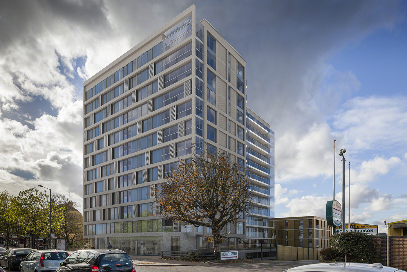 Northway House, London, N20 Stonescreen