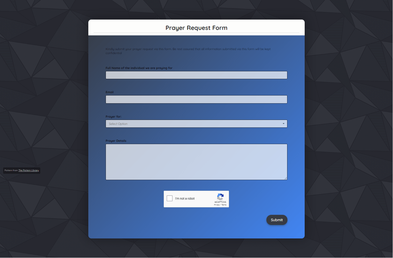 Our christians community would like to pray on your behalf. Free Prayer Request Form Template Formplus