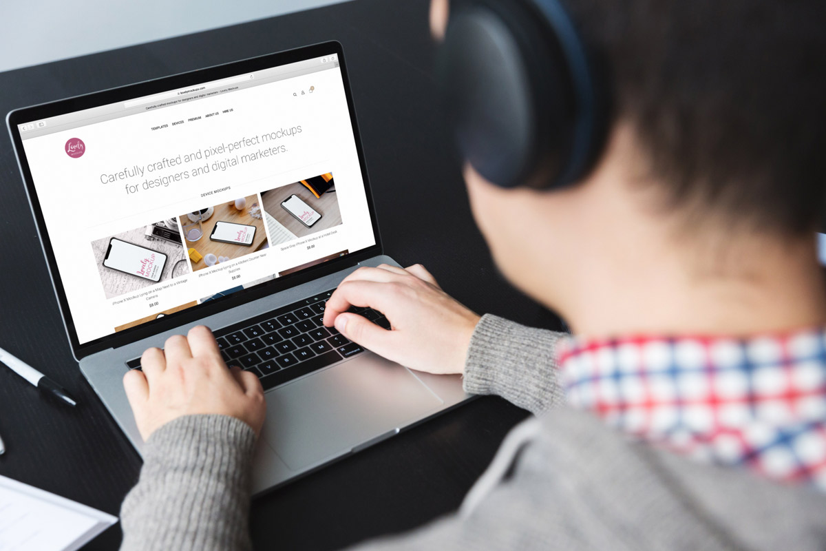 You can find cruises for everybody: Developer Coding On His Macbook Pro Mockup Lovely Mockups