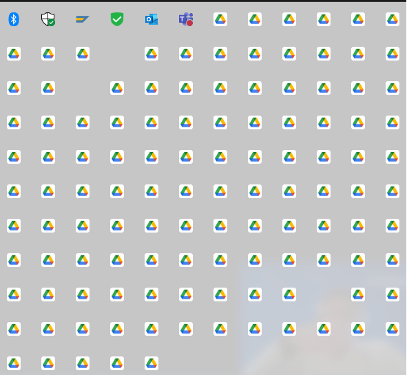 Icono De La Nueva Version De Drive Desktop Se Repite En Barra De Estado Comunidad De Google Drive