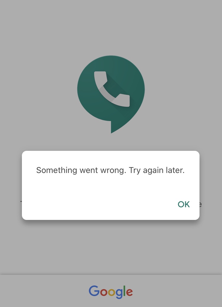 How to add a gmail account to your ipad's mail app. Upon Trying To Sign In Google Voice Ios App Prompts Something Went Wrong Try Again Later Google Account Community