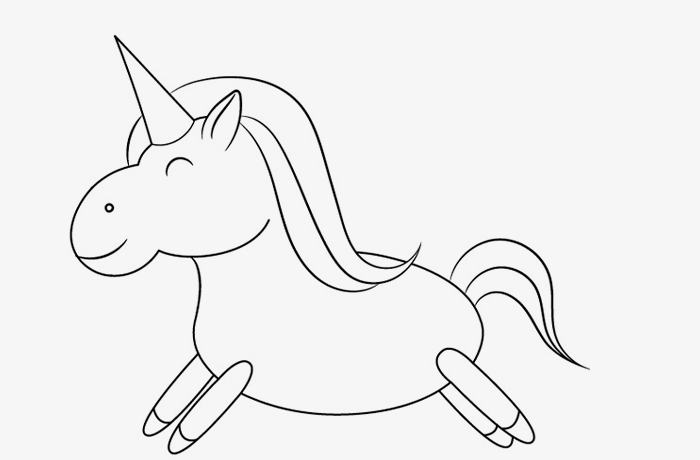 как нарисовать единорога няшного карандашом