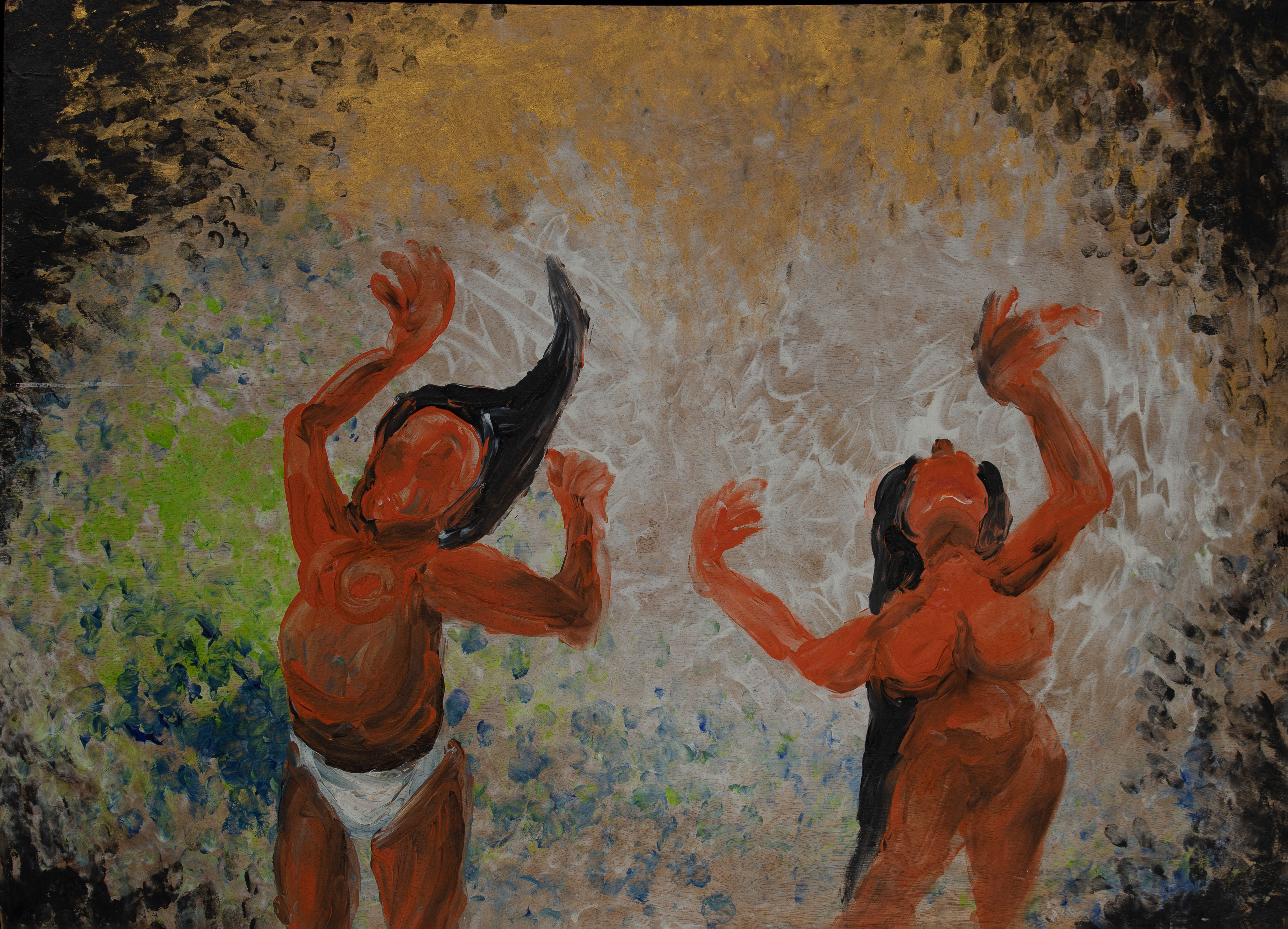 受到藝術的衝擊/壓克力，木板/Shaken by art/acrylic，wood