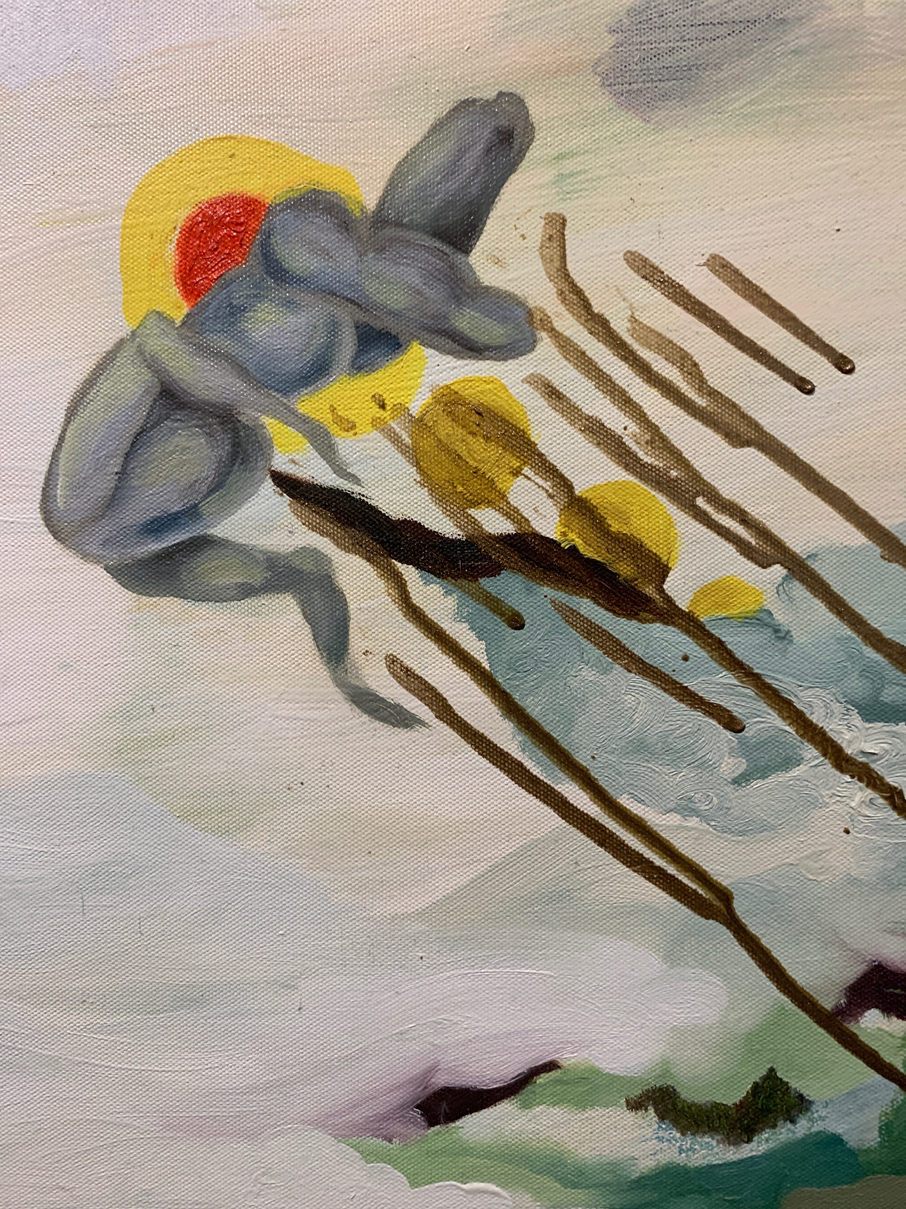 事前討論計畫,但並沒有討論這件事情發生/油畫/Discussing which without discussing/oil painting