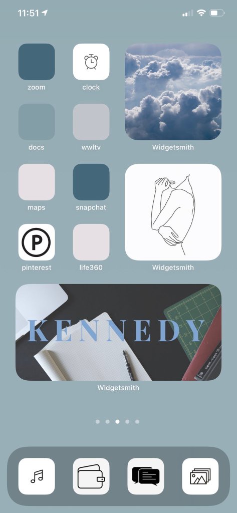 Blue Themed Home Screen Ideas – STRAPHIE