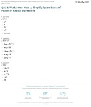 Reducing Radicals Worksheet Simplify Radicals Interactive Worksheet  Reducing Radicals Worksheet Simplify Radicals Interactive Worksheet