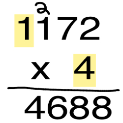 Four digits by two digits: 4 Digit By 1 Digit Multiplication Study Com
