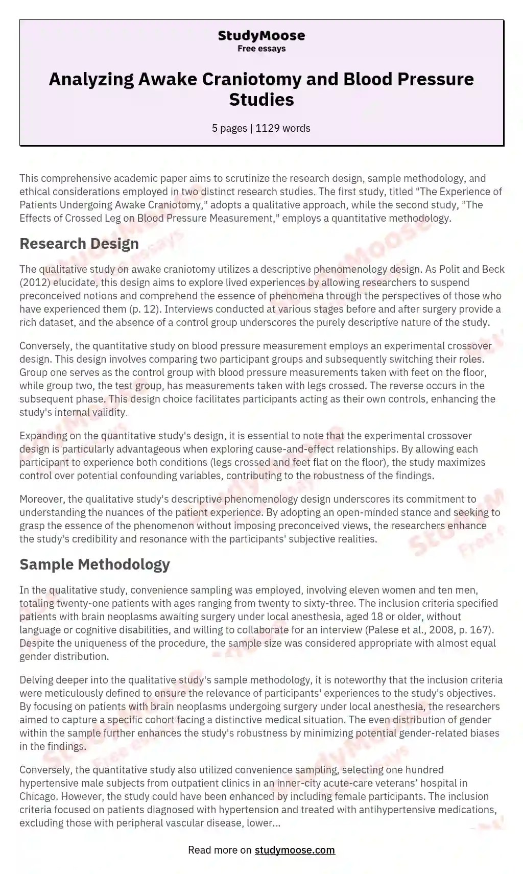 When formatting the title page, you should indicate name of your paper and school, as well as your personal data. Sample And Design Critique Free Essay Example
