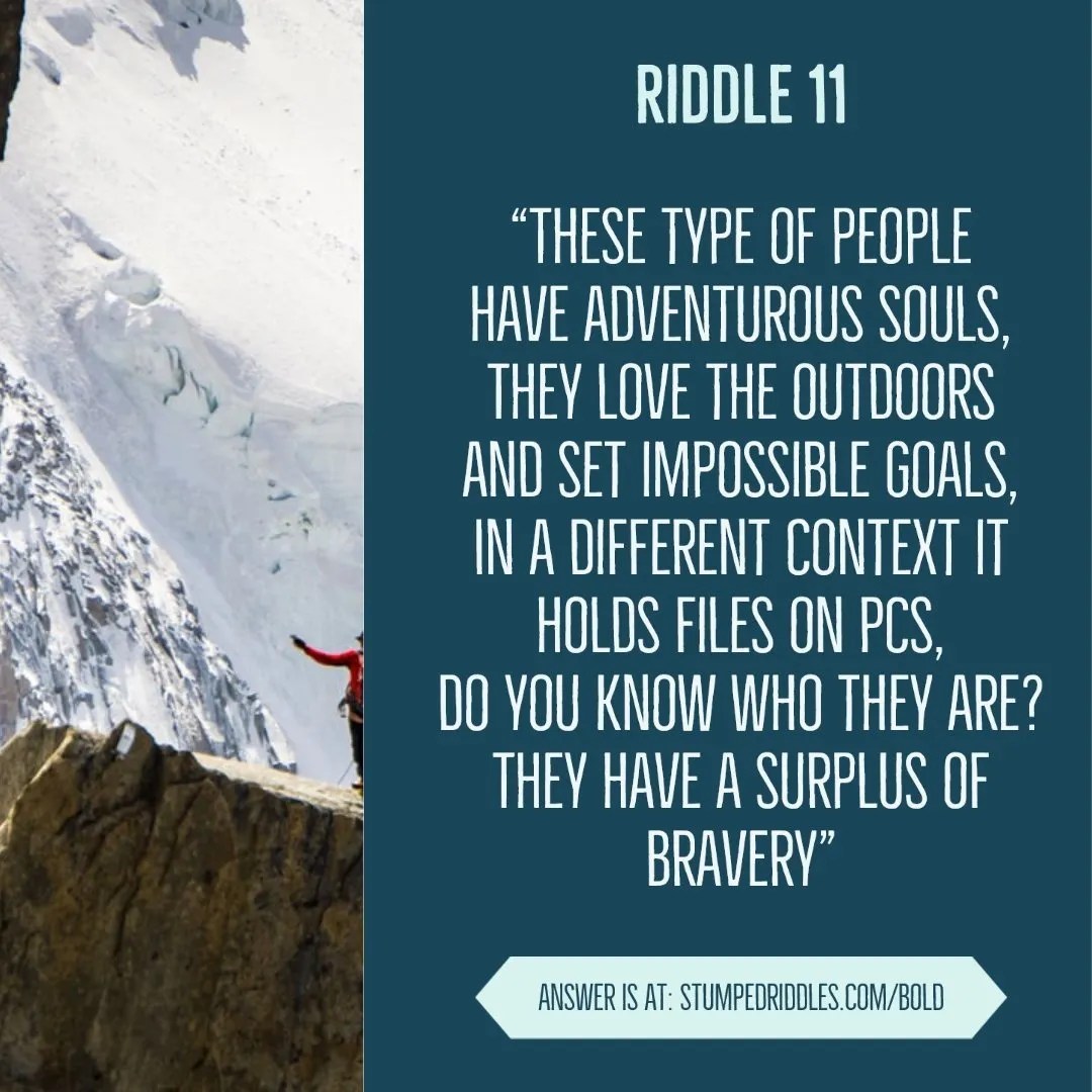 Brain teasers online for free, for mind challenge, classrooms, teens, adutls, or family games. Riddle 11 on StumpedRiddles.com