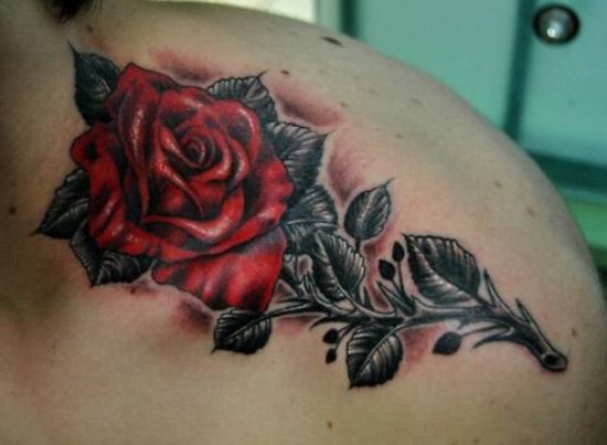 Top 25 Simple Yet, Beautiful Rose Tattoo Designs | Styles At Life 403_x_550_jpg