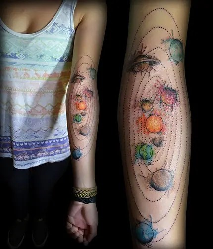 9 Wonderful Galaxy Tattoo Ideas, Designs And Meanings 502_x_430_webp