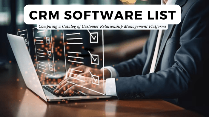 Customer relationship management software