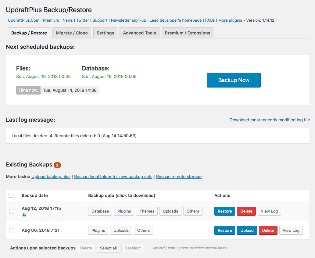 Perform full or custom backups of your wordpress website with just one click. Backup Wordpress How To Backup Up Your Wordpress Website In 2020