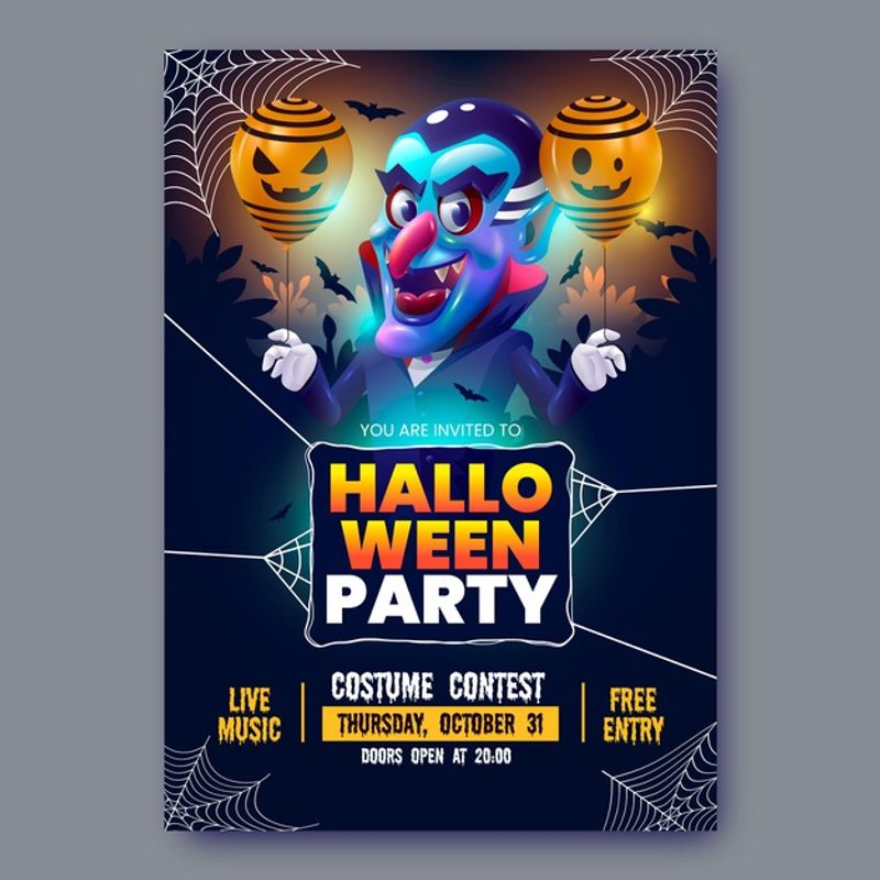Light toned costume competition halloween poster. 20 Best Halloween Flyer Design Templates Super Dev Resources