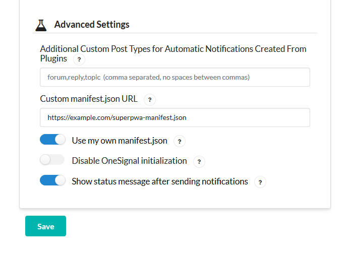 Lo strumento di ottimizzazione di wordpress fornisce uno . Setup Onesignal With Superpwa Wordpress Plugin